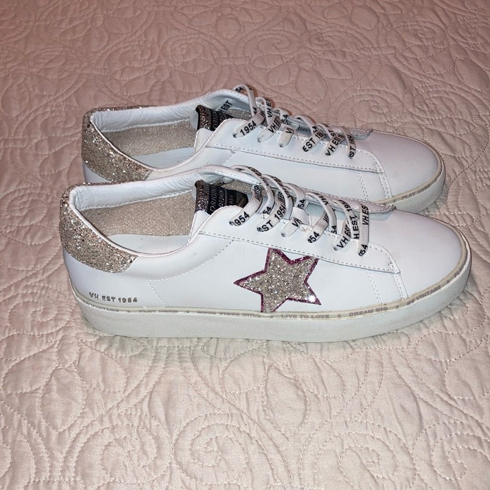 ❗️SALE❗️Slip on VH sneakers Vintage Havana Glitter Sparkle Pink Women’s Size 10 - Picture 3 of 17
